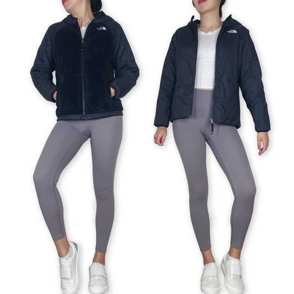 The North Face Perseus Reversible Hooded Fleece Jacket in Black Fits XS-S - Picture 3 of 16